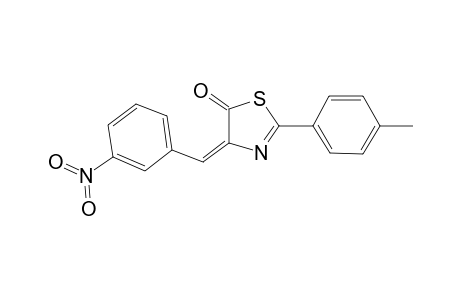 (4E)-2-(4-Methylphenyl)-4-(3-nitrobenzylidene)-1,3-thiazol-5(4H)-one