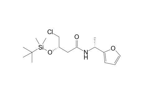 (3S,1'R)-3-(tert-Butyldimethylsilyloxy)-4-chloro-N-[1-(2-furyl)ethyl]butanamide