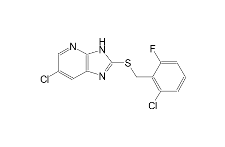 6-chloro-2-[(2-chloro-6-fluorobenzyl)sulfanyl]-3H-imidazo[4,5-b]pyridine