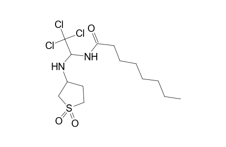 N-(2,2,2-Trichloro-1-[(1,1-dioxidotetrahydro-3-thienyl)amino]ethyl)octanamide