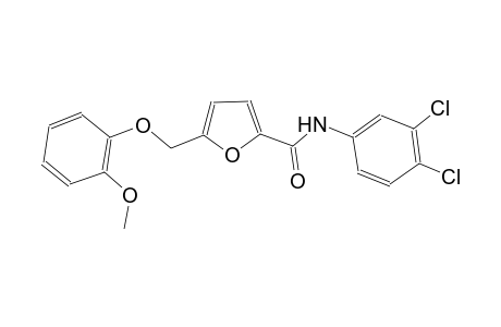 N-(3,4-dichlorophenyl)-5-[(2-methoxyphenoxy)methyl]-2-furamide