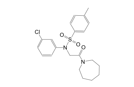 benzenesulfonamide, N-(3-chlorophenyl)-N-[2-(hexahydro-1H-azepin-1-yl)-2-oxoethyl]-4-methyl-
