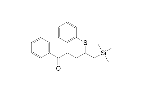 1-Phenyl-4-(phenylthio)-5-trimethylsilyl-pentan-1-one