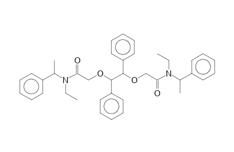 N-ethyl-2-[2-[2-[ethyl(1-phenylethyl)amino]-2-keto-ethoxy]-1,2-diphenyl-ethoxy]-N-(1-phenylethyl)acetamide