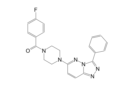 [1,2,4]triazolo[4,3-b]pyridazine, 6-[4-(4-fluorobenzoyl)-1-piperazinyl]-3-phenyl-