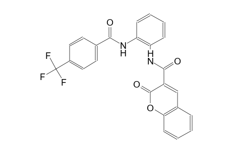 2H-1-benzopyran-3-carboxamide, 2-oxo-N-[2-[[4-(trifluoromethyl)benzoyl]amino]phenyl]-