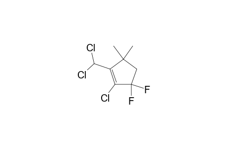 1-chloro-2-(dichloromethyl)-5,5-difluoro-3,3-dimethylcyclopentene