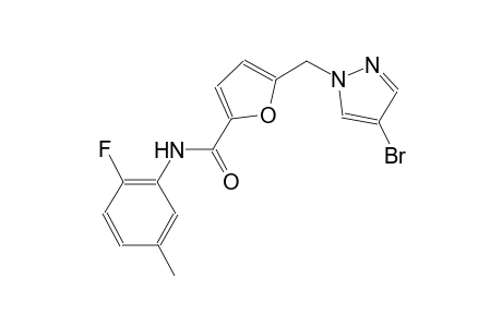 5-[(4-bromo-1H-pyrazol-1-yl)methyl]-N-(2-fluoro-5-methylphenyl)-2-furamide