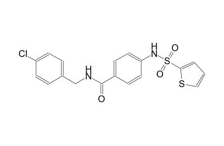 benzamide, N-[(4-chlorophenyl)methyl]-4-[(2-thienylsulfonyl)amino]-
