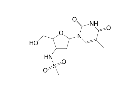Methanesulfonamide, N-[5-[3,4-dihydro-5-methyl-2,4-dioxo-1(2H)-pyrimidinyl]tetrahydro-2-(hydroxymethyl)-3-furanyl]-