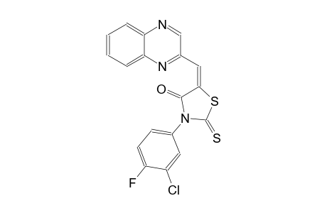 4-thiazolidinone, 3-(3-chloro-4-fluorophenyl)-5-(2-quinoxalinylmethylene)-2-thioxo-, (5E)-
