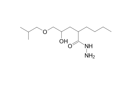 2-(2-hydroxy-3-isobutoxypropyl)hexanehydrazide