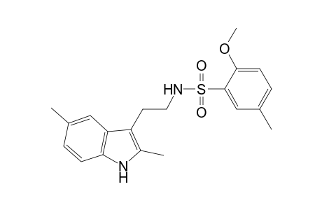 Benzenesulfonamide, N-[2-(2,5-dimethyl-1H-indol-3-yl)ethyl]-2-methoxy-5-methyl-