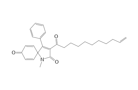 1-Methyl-4-phenyl-3-undec-10-enoyl-1-azaspiro[4.5]deca-3,6,9-triene-2,8-dione