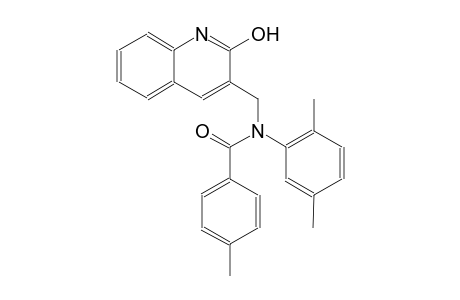 N-(2,5-dimethylphenyl)-N-[(2-hydroxy-3-quinolinyl)methyl]-4-methylbenzamide