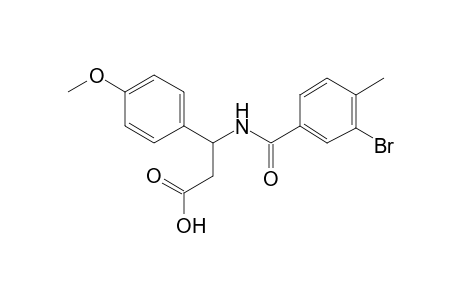 3-[(3-bromanyl-4-methyl-phenyl)carbonylamino]-3-(4-methoxyphenyl)propanoic acid