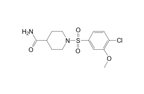 1-(4-Chloranyl-3-methoxy-phenyl)sulfonylpiperidine-4-carboxamide
