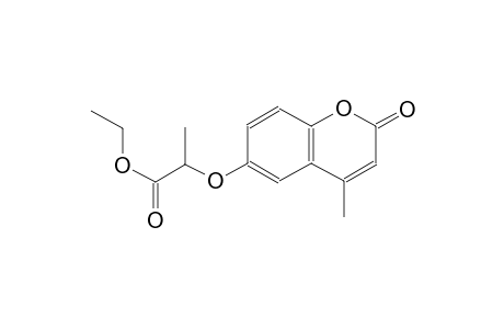 propanoic acid, 2-[(4-methyl-2-oxo-2H-1-benzopyran-6-yl)oxy]-, ethylester
