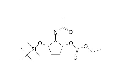 (3R,4R,5S)-4-Acylamino-3-tert-butyldimethylsilyloxy-5-ethoxycarbonyloxy-1-cyclopentene