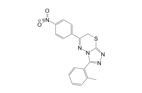 3-(2-methylphenyl)-6-(4-nitrophenyl)-7H-[1,2,4]triazolo[3,4-b][1,3,4]thiadiazine