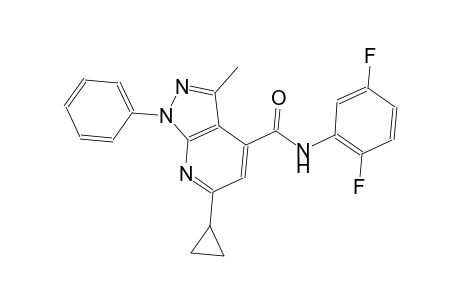 6-cyclopropyl-N-(2,5-difluorophenyl)-3-methyl-1-phenyl-1H-pyrazolo[3,4-b]pyridine-4-carboxamide