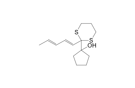 2-(1-Hydroxycyclopentyl)-2-(1,3-pentadienyl)-1,3-dithiane
