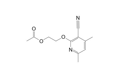 2-(2-ACETOXYETHOXY)-4,6-DIMETHYLPYRIDINE-3-CARBONITRILE