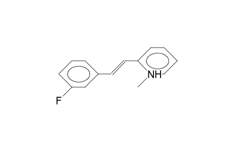 2-(3-Fluoro-styryl)-N-methyl-pyridinium cation