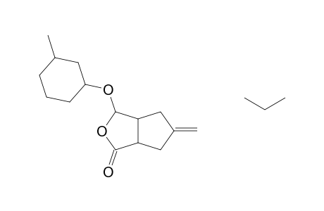 3-OXABICYCLO[3.3.0]OCTAN-2-ONE, 7-METHYLEN-4-MENTHOXY-