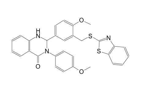 2-{3-[(1,3-benzothiazol-2-ylsulfanyl)methyl]-4-methoxyphenyl}-3-(4-methoxyphenyl)-2,3-dihydro-4(1H)-quinazolinone