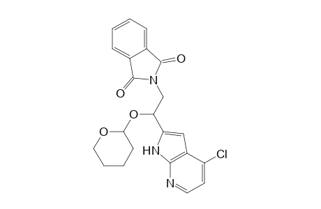 4-chloro-2-[2-phthalimido-1-(2,3,5,6-tetrahydropyran-2-yl)oxyethyl]-7-azaindole