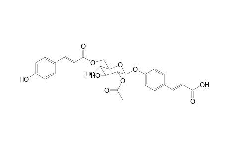 4-O-(2-O-Acetyl-6-O-p-coumaroyl-.beta.,D-glucopyranosyl)-p-coumaric acid