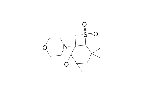 5,5,7-Trimethyl-1-(4-morpholino)-8-oxa-3-thiatricyclo[5.2.0.0(7,9)]nonane-3,3-dioxide