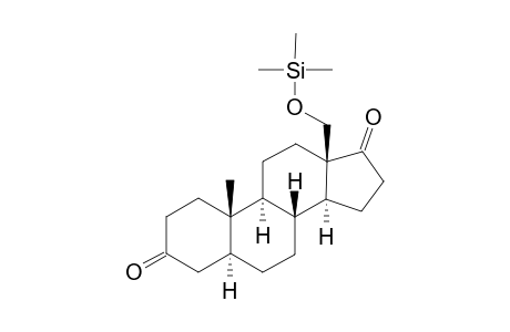 Monotrimethylsilyl derivative of 18-Hydroxy-5.alpha.-androstan-3,17-one