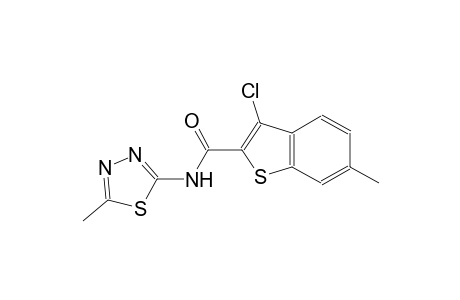 3-chloro-6-methyl-N-(5-methyl-1,3,4-thiadiazol-2-yl)-1-benzothiophene-2-carboxamide