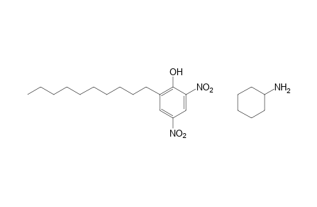 2-decyl-4,6-dinitrophenol, compound with cyclohexylamine (1:1)