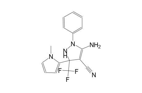 5-Amino-3-(1-methyl-1H-pyrrol-2-yl)-1-phenyl-3-trifluoromethyl-2,3-dihydro-1H-pyrazole-4-carbonitrile