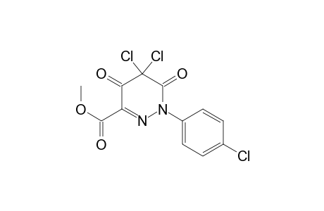 3-Pyridazinecarboxylic acid, 5,5-dichloro-1-(4-chlorophenyl)-1,4,5,6-tetrahydro-4,6-dioxo-, methyl ester