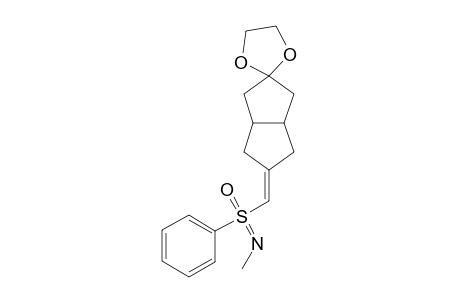 N-Methyl-S-phenyl-S-[{tetraahydro[spiro[1,3-dioxolan-2,2'-(1'H)-pentalen]-5'-(4'H)-yliden]methyl]-sulfoximine