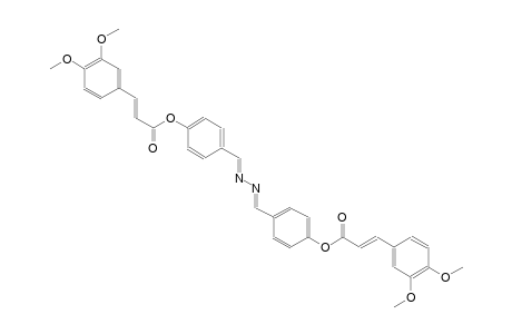 2-propenoic acid, 3-(3,4-dimethoxyphenyl)-, 4-[(E)-[(2E)-2-[[4-[[(2E)-3-(3,4-dimethoxyphenyl)-1-oxo-2-propenyl]oxy]phenyl]methylene]hydrazono]methyl]phenyl ester, (2E)-