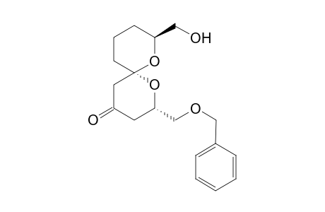 (2S,6S,8S)-2-((Benzyloxy)methyl)-8-((hydroxy)methyl)-1,7-dioxaspiro[5.5]undecan-4-one
