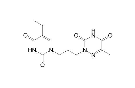 1,2,4-Triazine-3,5(2H,4H)-dione, 2-[3-(5-ethyl-3,4-dihydro-2,4-dioxo-1(2H)-pyrimidinyl)propyl]-6-methyl-