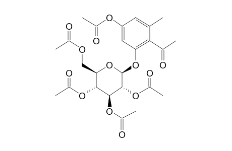 Ethanone, 1-[2-( .beta.-D-glucopyranosyloxy)-4-hydroxy-6-methylphenyl]-, 5ac derivative