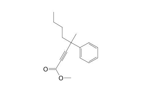 2-Octynoic acid, 4-methyl-4-phenyl-, methyl ester