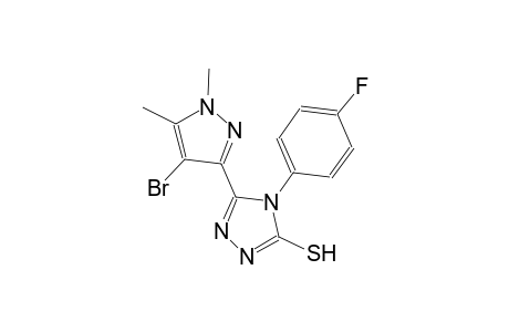 5-(4-bromo-1,5-dimethyl-1H-pyrazol-3-yl)-4-(4-fluorophenyl)-4H-1,2,4-triazole-3-thiol