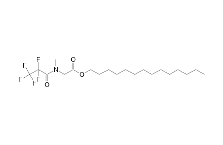 Sarcosine, N-pentafluoropropionyl-, tetradecyl ester