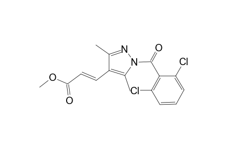 Methyl (2E)-3-[1-(2,6-dichlorobenzoyl)-3,5-dimethyl-1H-pyrazol-4-yl]-2-propenoate