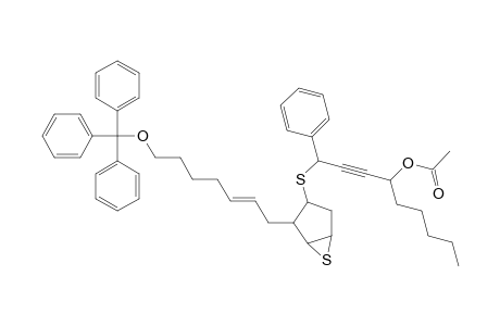 2-Nonyn-4-ol, 1-phenyl-1-[[2-[7-(triphenylmethoxy)-2-heptenyl]-6-thiabicyclo[3.1.0]hex-3-yl]thio]-, acetate
