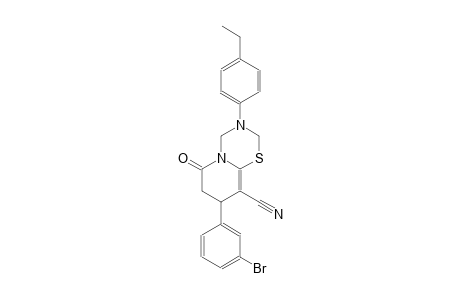 2H,6H-pyrido[2,1-b][1,3,5]thiadiazine-9-carbonitrile, 8-(3-bromophenyl)-3-(4-ethylphenyl)-3,4,7,8-tetrahydro-6-oxo-