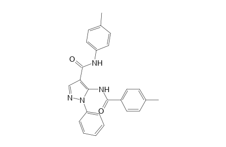 1H-Pyrazole-4-carboxamide, 5-[(4-methylbenzoyl)amino]-N-(4-methylphenyl)-1-phenyl-